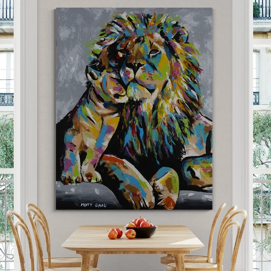 שמירה אבהית - הדפס משודרג עם צבע